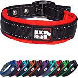 Black Rhino - The Comfort Collar Ultra Soft Neoprene Padded Dog Collar for All Breeds - Heavy Duty...